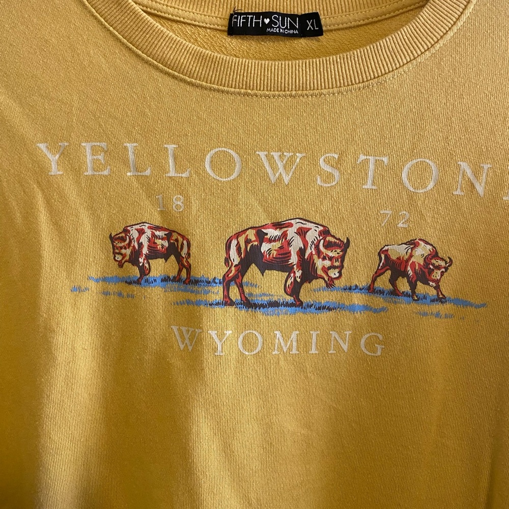 Fifth Sun | size XL | Yellow Stone light sweater